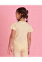 Girls Yellow Glitter Printed T-Shirt - 3