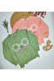 Girl's Owl Printed Sweatshirt with Glasses
