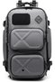 9309 Water-Resistant Anti-Theft Tactical Backpack with USB Port, Shoe Compartment, Grey