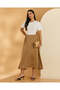 Women Khaki Casual Skirt - 2