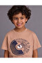 Boys Brown Printed T-Shirt - 4