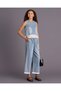 Senior Girls Blue Sleeveless Denim Trousers - 5