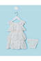 Infant Girls White Schiffli Dress With Bloomers