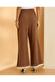 Women Brown Wide Leg Woven Trousers - 3
