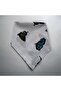 White Color Fabric with Butterfly Pattern Inside, 100% Cotton Bandana - 3
