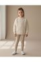 Girls Textured Ivory Cardigan - 2