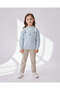 Girls Textured Blue Cardigan - 2