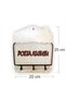 Home Shop Workplace Door-Side Entryway Hanging Key Holder Hanging Mailbox Magazine Rack Brochure Holder Newspaper Rack Multi-Purpose Wall Panel Metal Wooden Hanger Home Office Entrance Hall Organizer Decorative Set - 4