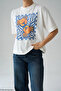 Crab Printed Standard Women's T-Shirt Light Ecru - 4