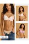 Women Assorted Printed And Solid Push Up Bra Pack of 3