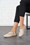 100% Genuine Leather Comfortable Elastic Women's Mother Shoes - 6