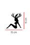 Deer Woman Sticker - Car Motor Sticker - Helmet Sticker 15X15Cm - 5
