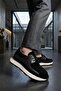 Silva black men's leather shoes - 4