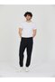 Black Men's Sweatpants with Zipper Pockets, Slim Fit, Ribbed Cuffs, Sports Sweatpants - 5