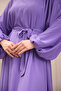 Balon Kol Standard Dress with Rubber Inserts Lilac - 9021 - 5