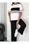Striped Modal Fabric Cotton Comfortable Casual and Stylish Summer Tracksuit Set - 2