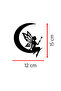 Fairy Sticker - Fairy on the Moon Car Sticker - Car Motor Accessory Sticker 12X15Cm - 4