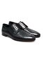 Black-Green Color Lace-Up Genuine Leather Men's Shoes