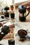 350 ml Borosilicate Glass French Press & Black Modern Coffee and Herbal Tea Brewing Utensil - 5