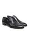 Black Color Lace-Up Genuine Leather Men's Shoes