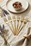 Set of 6 Luxury Gold Stainless Steel Dinner Forks (21 cm) - 3