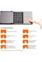 Foldable Bluetooth Keyboard, Rechargeable Portable Wireless Keyboard with Touchpad compatible with I - 4