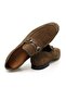 Khaki Color Laceless Genuine Leather Men's Shoes - 2