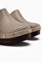 Dorita Beige Platform Heeled Women's Slippers - 6