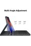 Galaxy Tab S8+, S7 FE, S7+ Case with Keyboard, Wireless Detachable, Type-C Rechargeable, PU Leather - 4