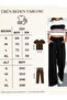 Striped Modal Fabric Cotton Comfortable Casual and Stylish Summer Tracksuit Set - 5