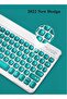 Keyboard Case for iPad 10.2" 9th 8th 7th Generation, Magnetically Wireless Keyboard with Pencil Hold - 2