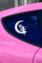 Fairy Sticker - Fairy on the Moon Car Sticker - Car Motor Accessory Sticker 12X15Cm