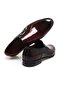 Burgundy Color Laceless Genuine Leather Men's Shoes - 2