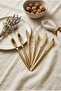 Set of 6 Luxury Gold Stainless Steel Dinner Knives (21 cm) - 3