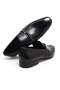 Black Color Laceless Genuine Leather Men's Shoes - 2