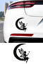 Fairy Sticker - Fairy on the Moon Car Sticker - Car Motor Accessory Sticker 12X15Cm - 3