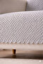 Gray Non-Slip Base Sofa Cover Embossed Multi-Purpose Shiny Sofa Bed Cover Single Otera - 3