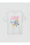 Lcw Kids Crew Neck Printed Girls' T-Shirt