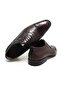 Brown Lace-Up Genuine Leather Men's Shoes - 2