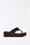 Platform heeled flip-flop sandals - 2