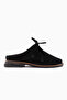 Jela Black Suede Women's Slippers - 2