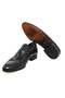 Black Color Laceless Genuine Leather Leather Sole Men's Shoes - 3