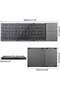Ultra Thin Mini Bluetooth 3.0 Foldable Keyboard Wireless Folding BT With Touchpad Keyboard compatibl - 2