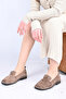 Laceless Buckle Thermo Sole Genuine Leather Loafer 340-2007 Women's Shoes