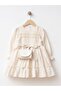 Robası Piped Linen Girl's Dress - 2