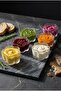 Set of 6 Clover-Shaped Transparent Glass Bowls & Stylish Jam and Sauce Bowls Presentation Utensils (100 ml) - 3