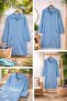 Women's Beach & Home Dress Velvet Zippered Pocketed Comfortable Bathrobe Dressing Gown - 3