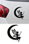 Fairy Sticker - Fairy on the Moon Car Sticker - Car Motor Accessory Sticker 12X15Cm
