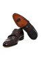 Brown Laceless Genuine Leather Leather Sole Men's Shoes - 3