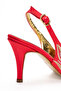 Women's Special Edition Patterned Pointed Toe Evening Dress Shoes Red - 3